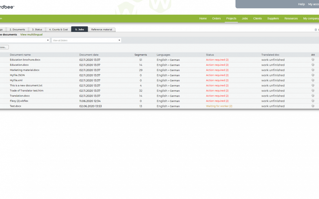 Reference Numbers for Documents